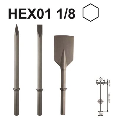 HEX01 1/8 Chisels