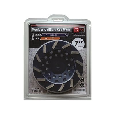 7" x 5 / 8-11 x 12Teeth Cup Wheel -Super Plus quality