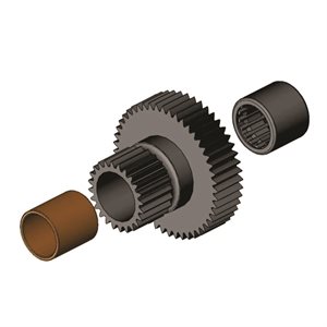 Compound Gear with Bearing and Bushing
