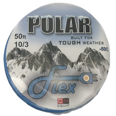 POLARFLEX 10 / 3 50ft, SJEOW (-50c) ELEC CORD,15A / 125V